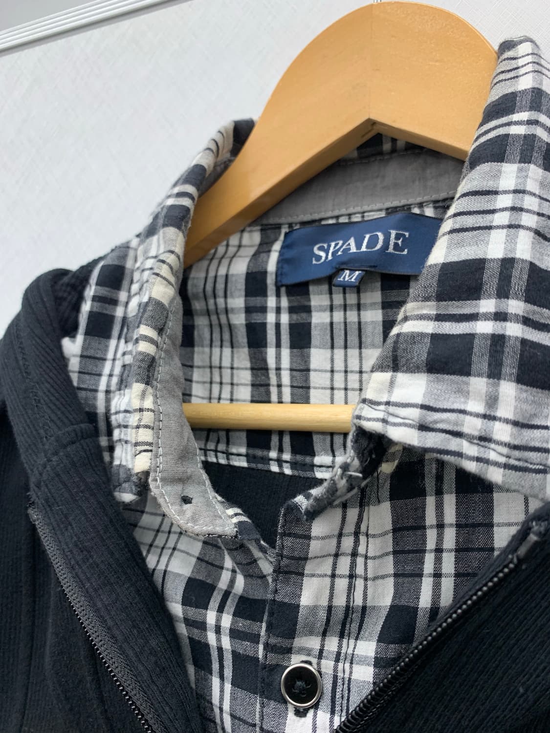 Spade y2k 레이어 셔츠 집업 상품이미지7