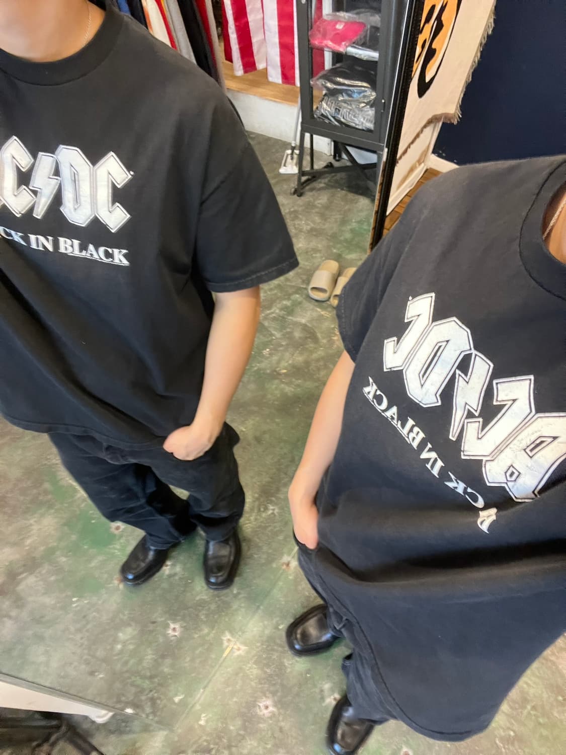 04's [XL] ACDC Back in Black 로고 빈티지 밴드티 상품이미지2