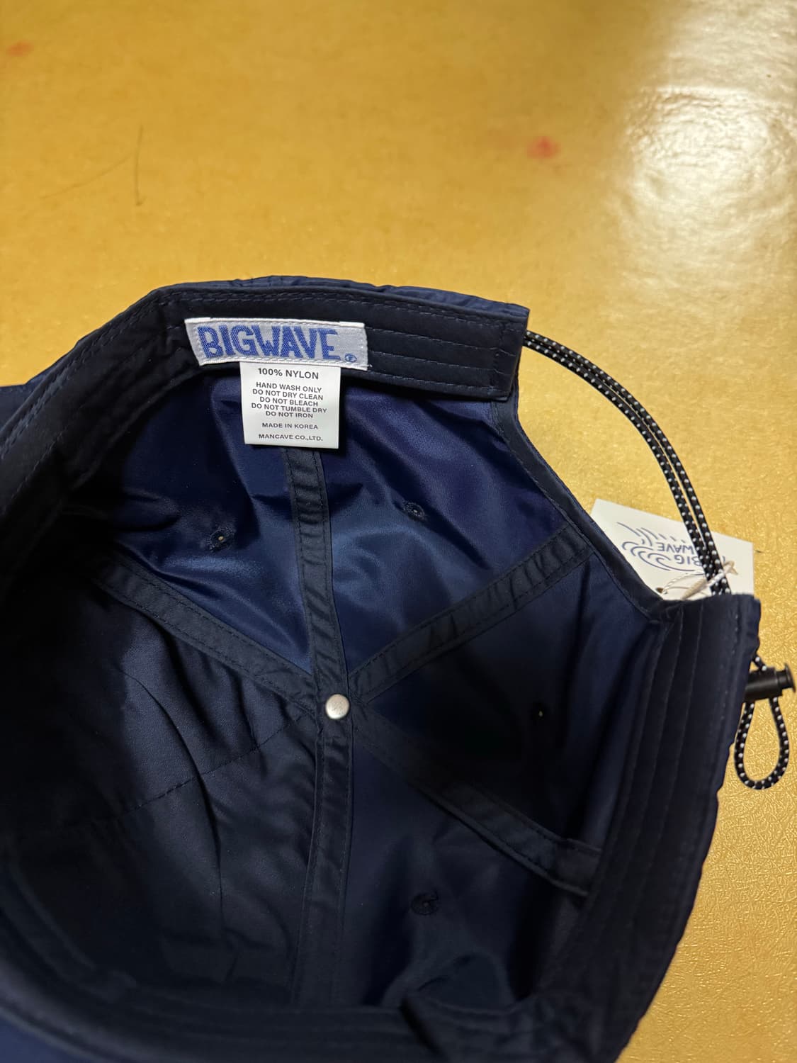 빅웨이브 퍼시픽 자수 나일론 캡모자 네이비 상품이미지9