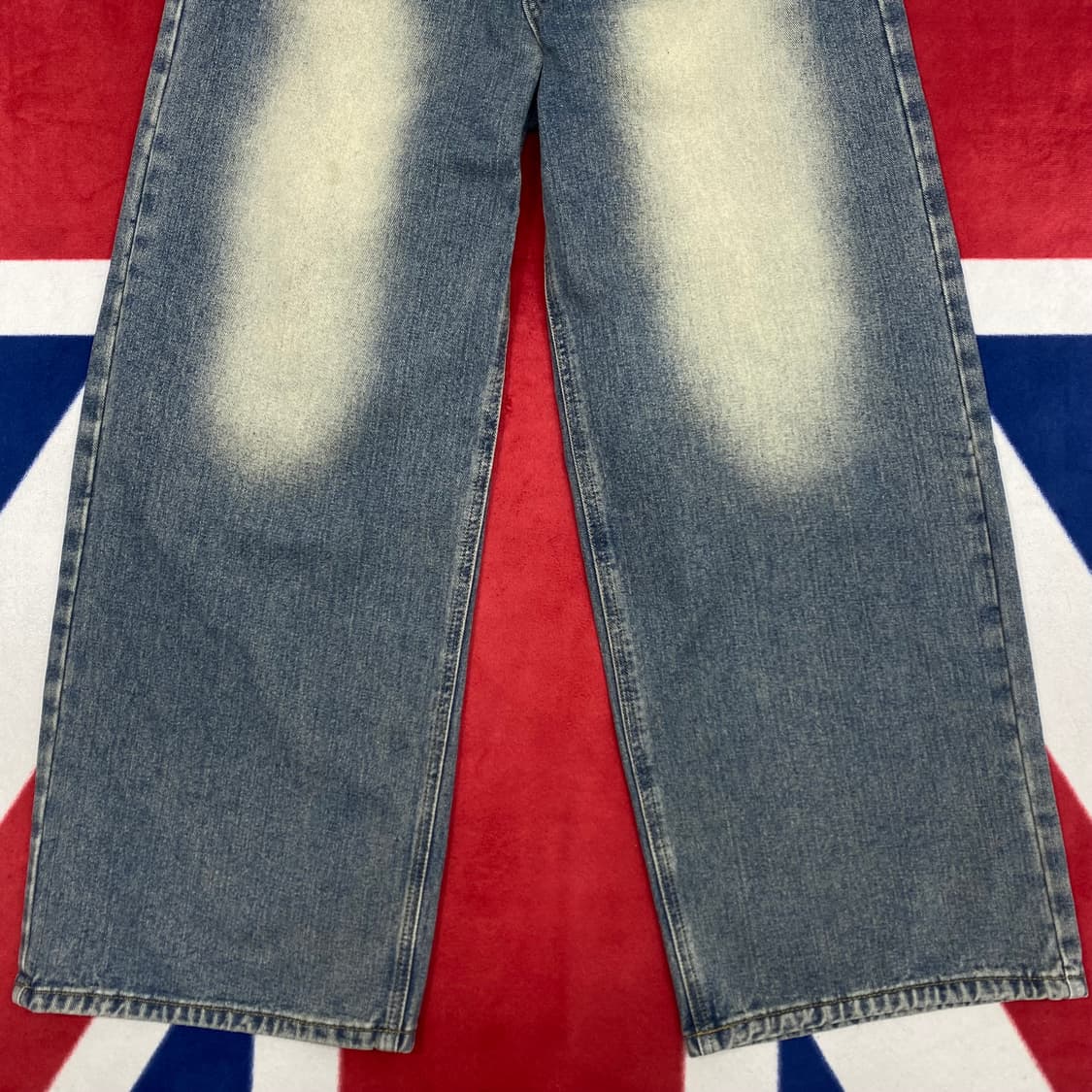 빈티지 와이드 워싱데님팬츠 여성 M  상품이미지3