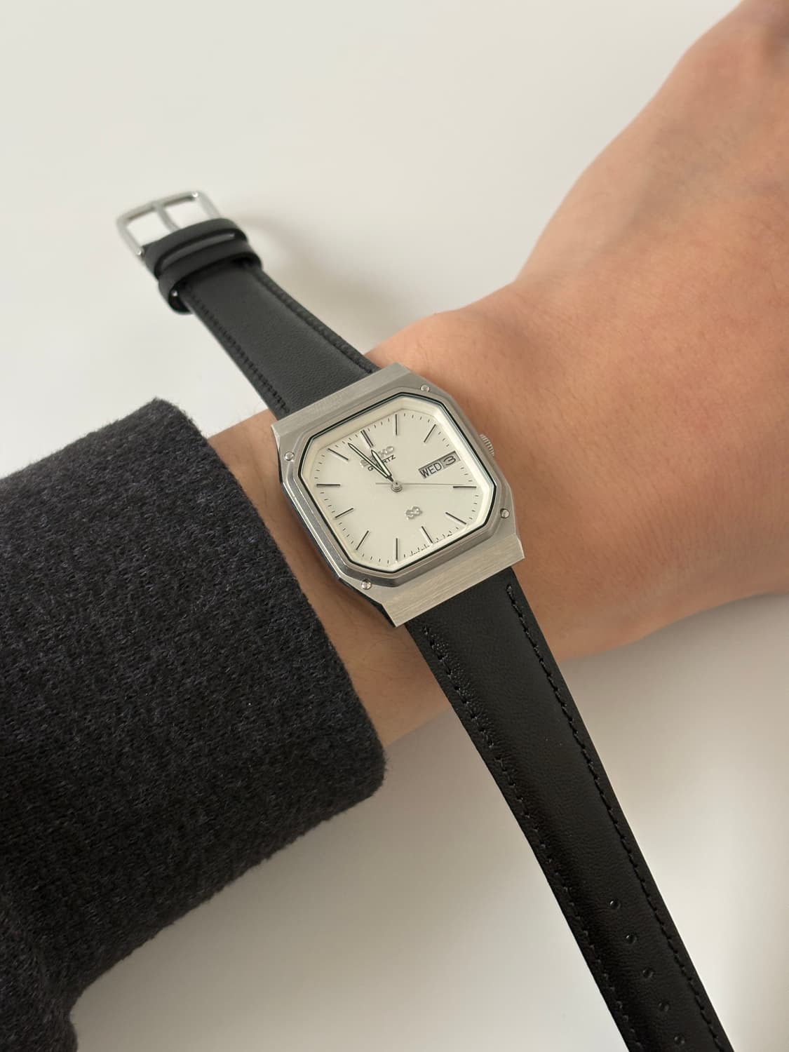 1980s SQ Silver Square Quartz  상품이미지7