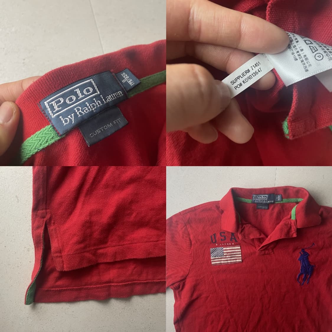 폴로 빅포니 성조기 카라티 상품이미지3