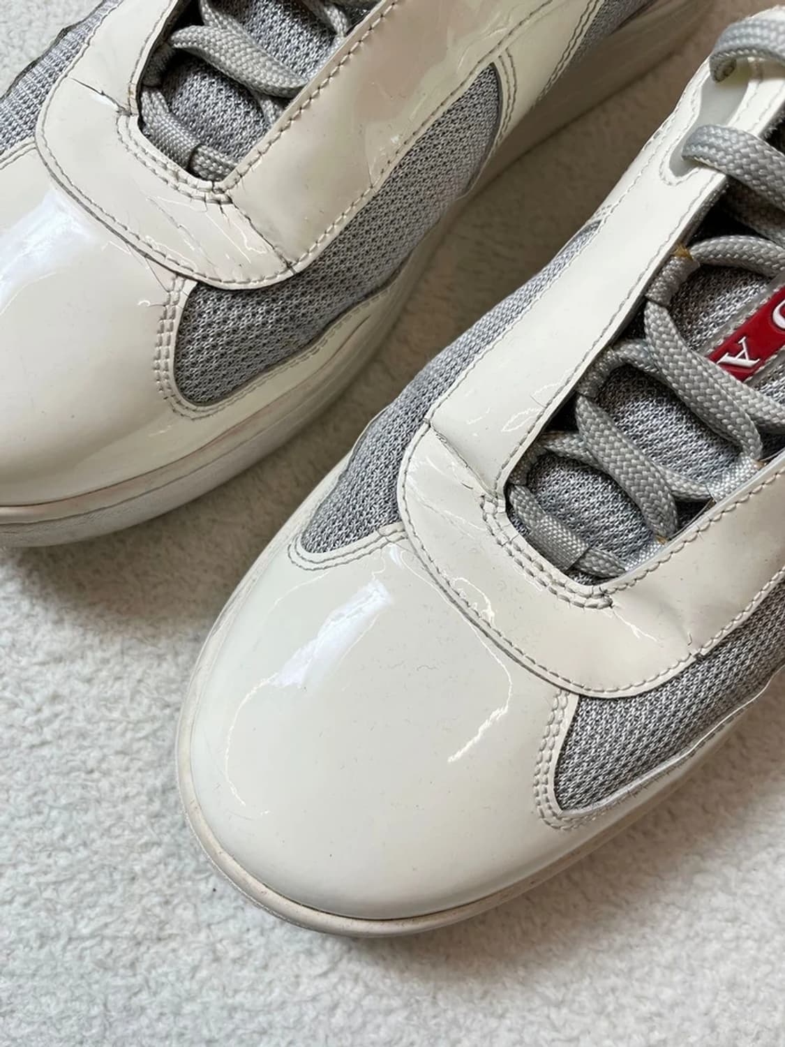 폴프라다 PRADA 00's 글로시 아메리카컵 스니커즈 A1727 상품이미지3