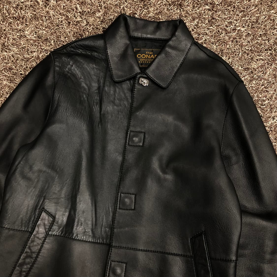 빈티지 양가죽 카 코트 레더 자켓 상품이미지2