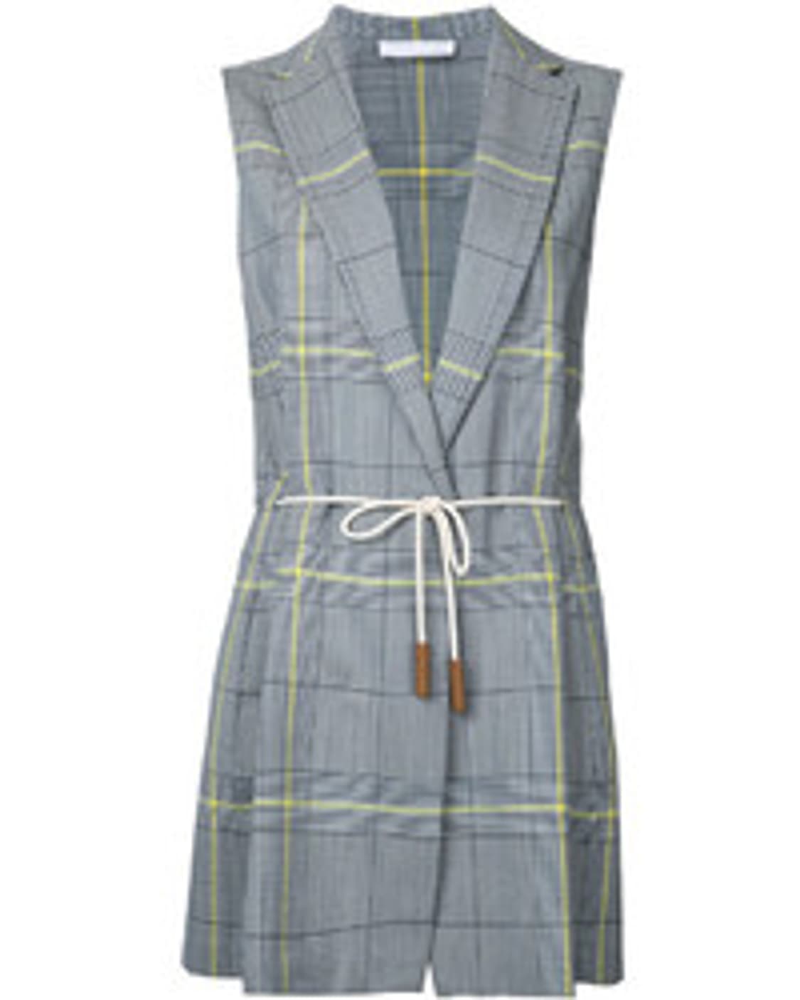 파비아나필리피 체크 롱 베스트 S사이즈 상품이미지1