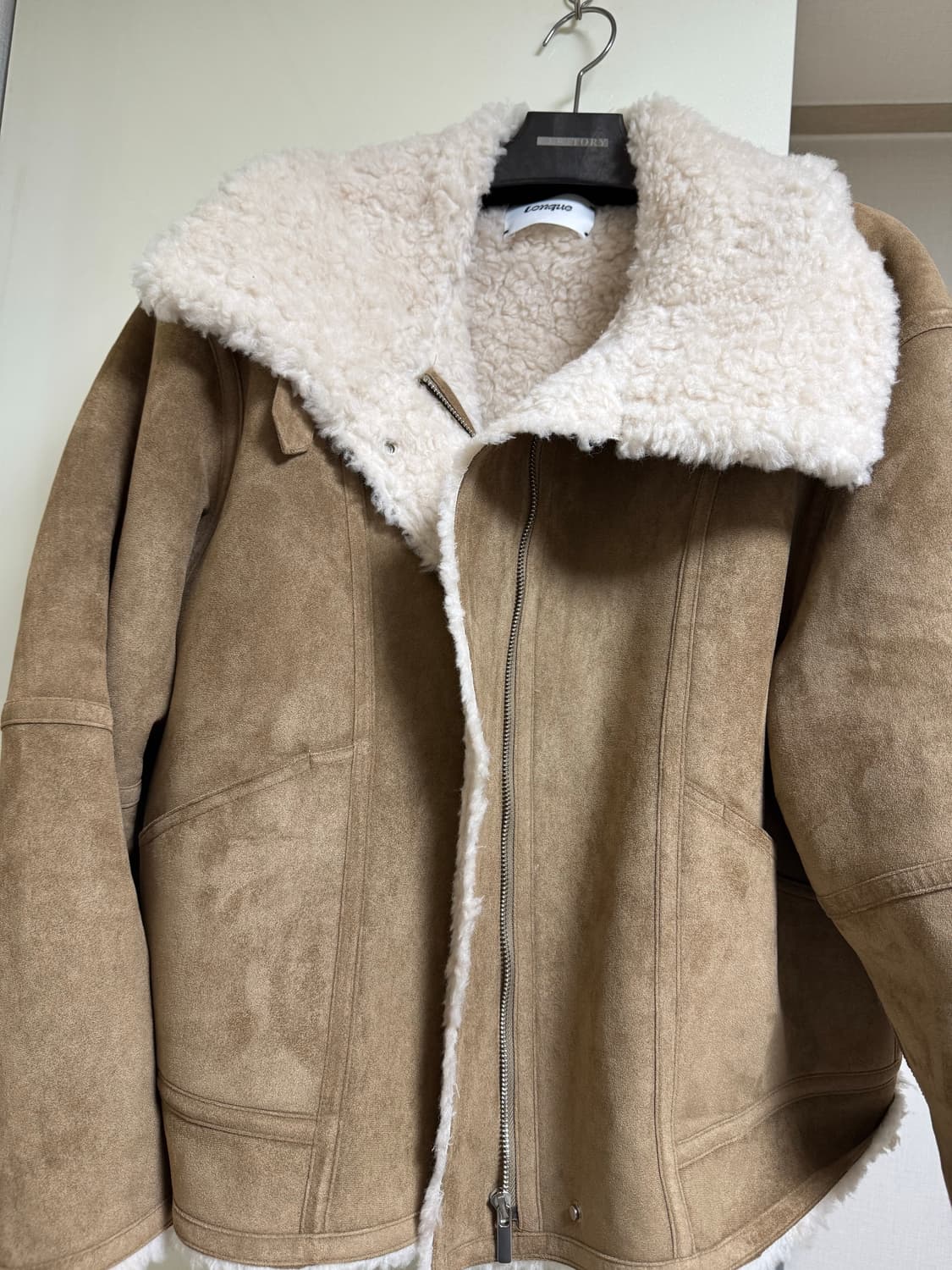 (새상품)론크 무스탕 자켓 상품이미지4