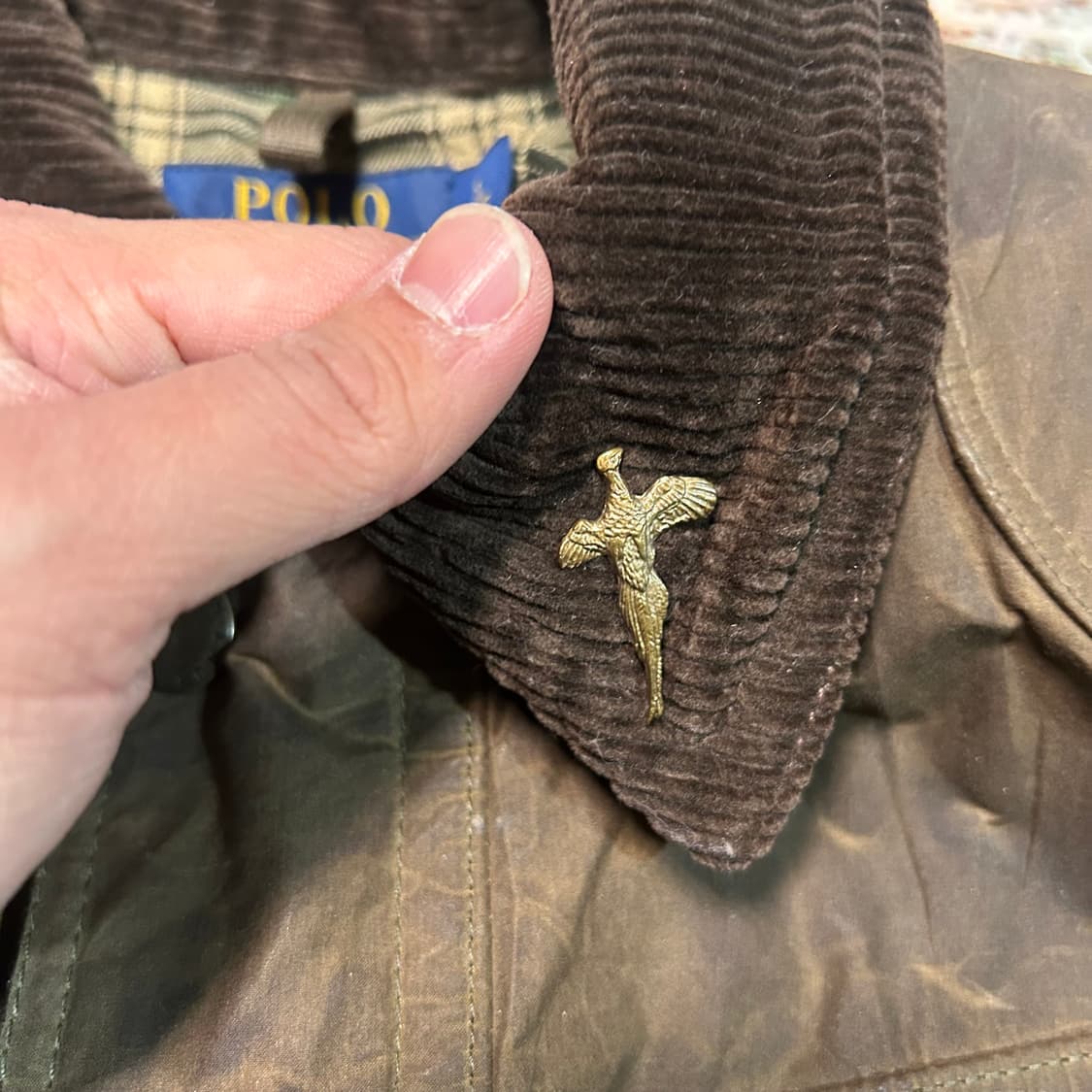 [S] 폴로 랄프로렌 벨티드 왁스 코팅 자켓 상품이미지5