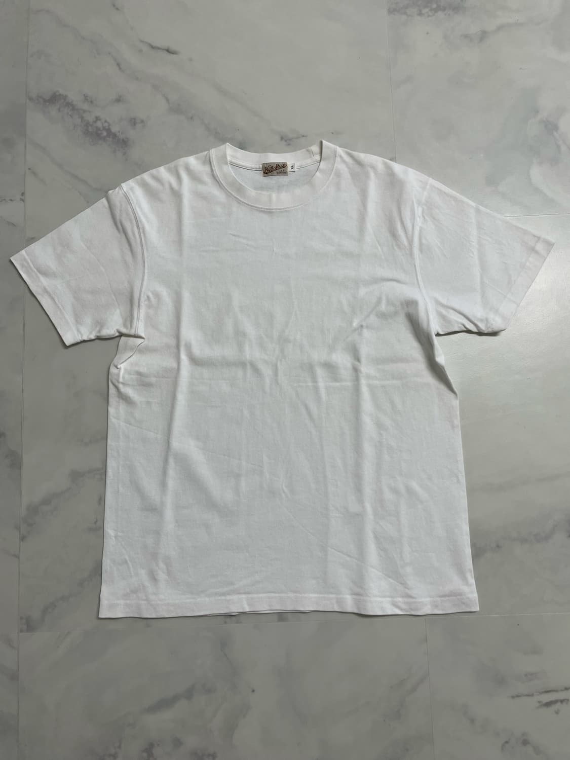 브론슨 논스탁 9oz USA Cotton 튜블라 티셔츠 화이트 XL 상품이미지1