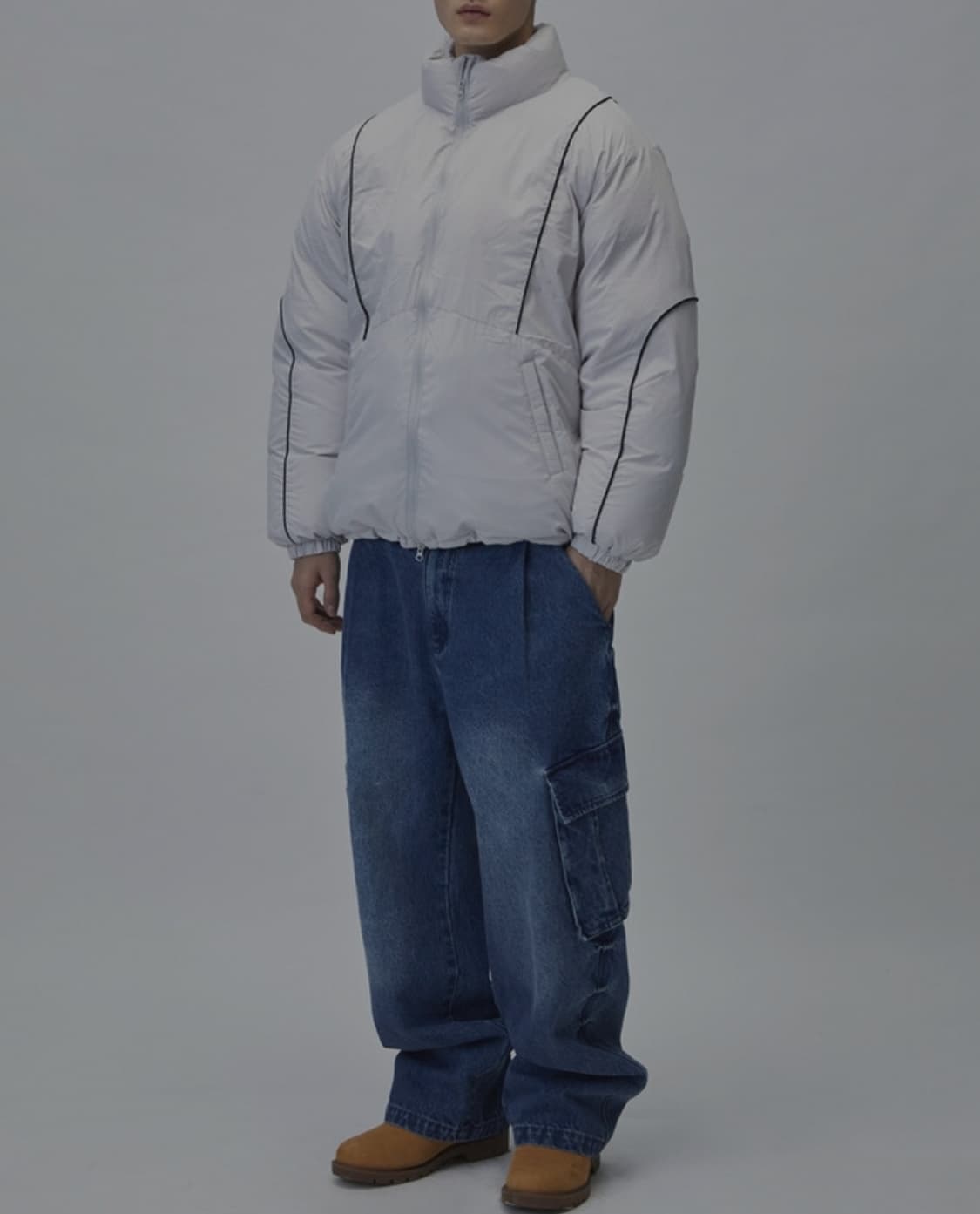 어반디타입 파이핑 덕다운 패딩 M _ 공용 상품이미지1