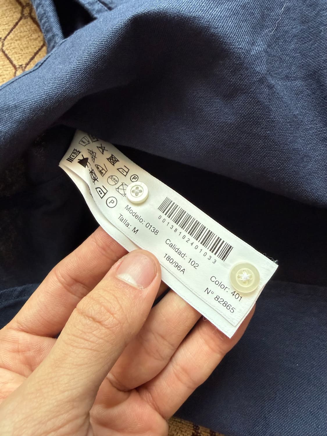 Massimo Dutti 네이비 버튼다운 셔츠 상품이미지5