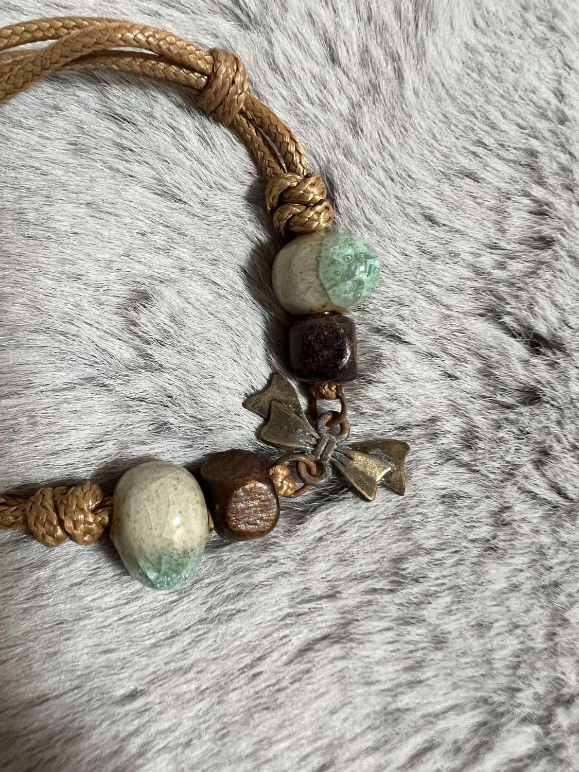 엔틱 가죽 비즈 그런지 오리엔탈 빈티지 팔찌  상품이미지2