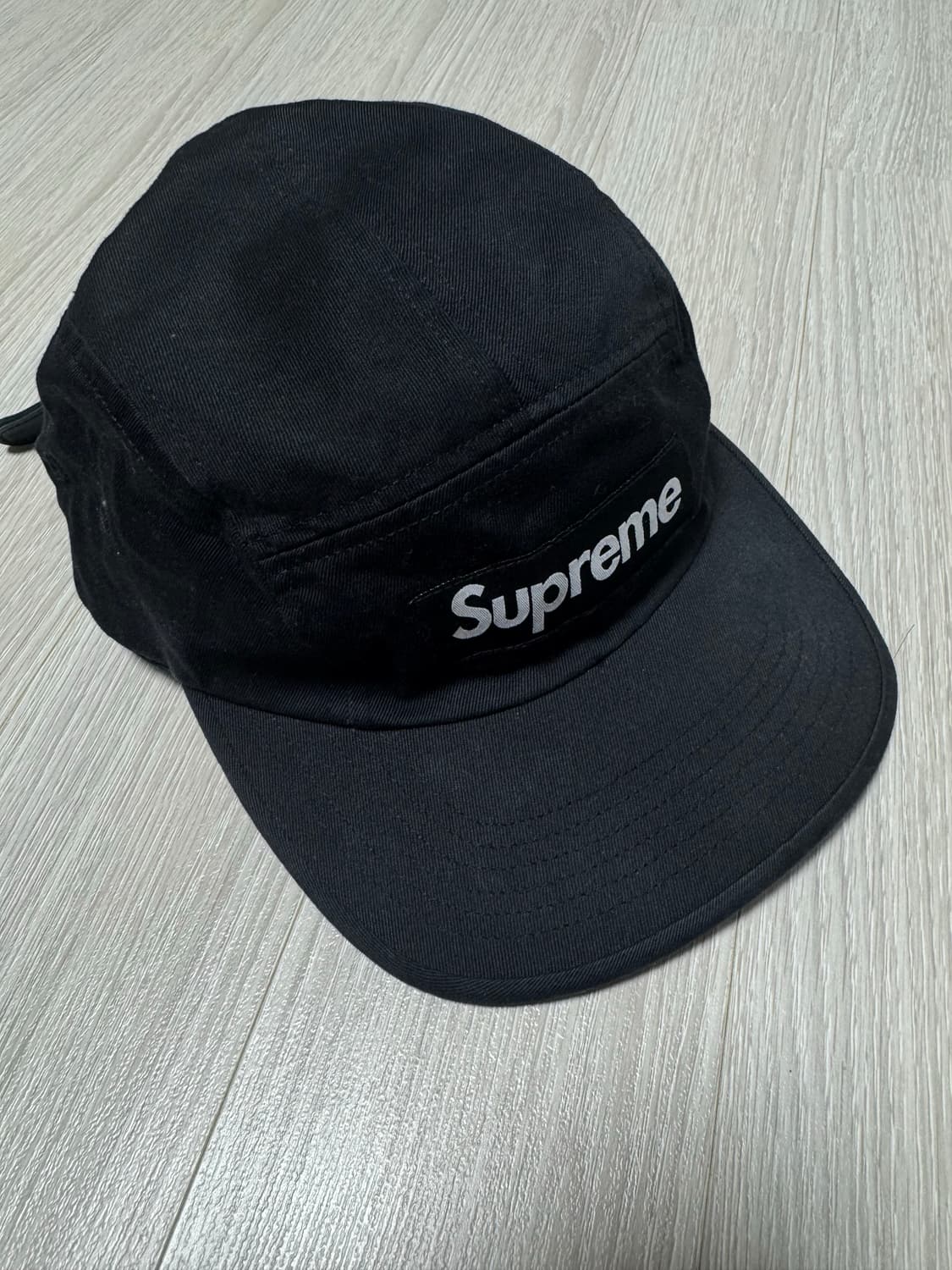 슈프림 워시드 캠프캡 블랙 Supreme Washed Chino Twil 상품이미지1