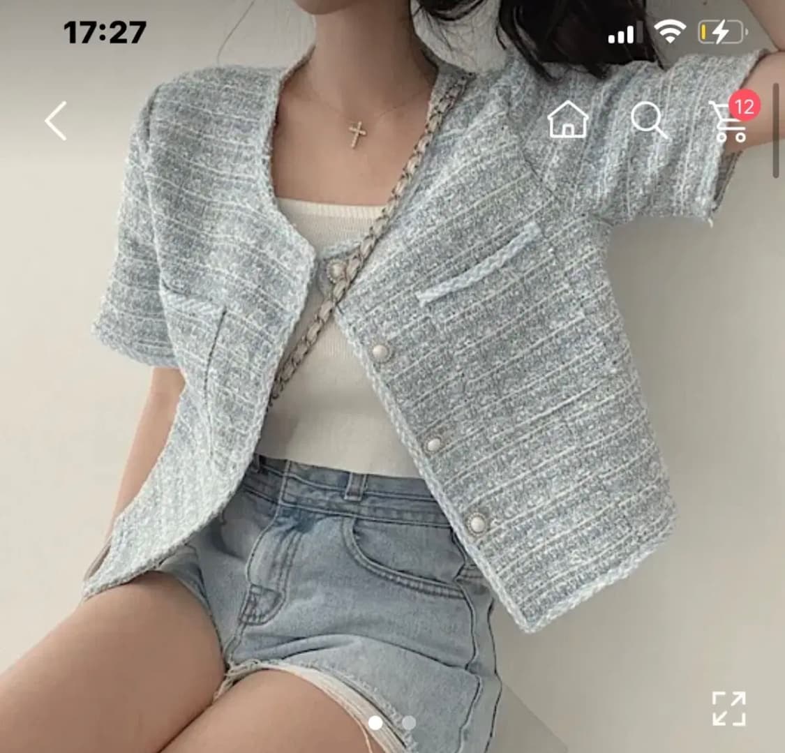 에이블리 트위드 자켓 소라 상품이미지1