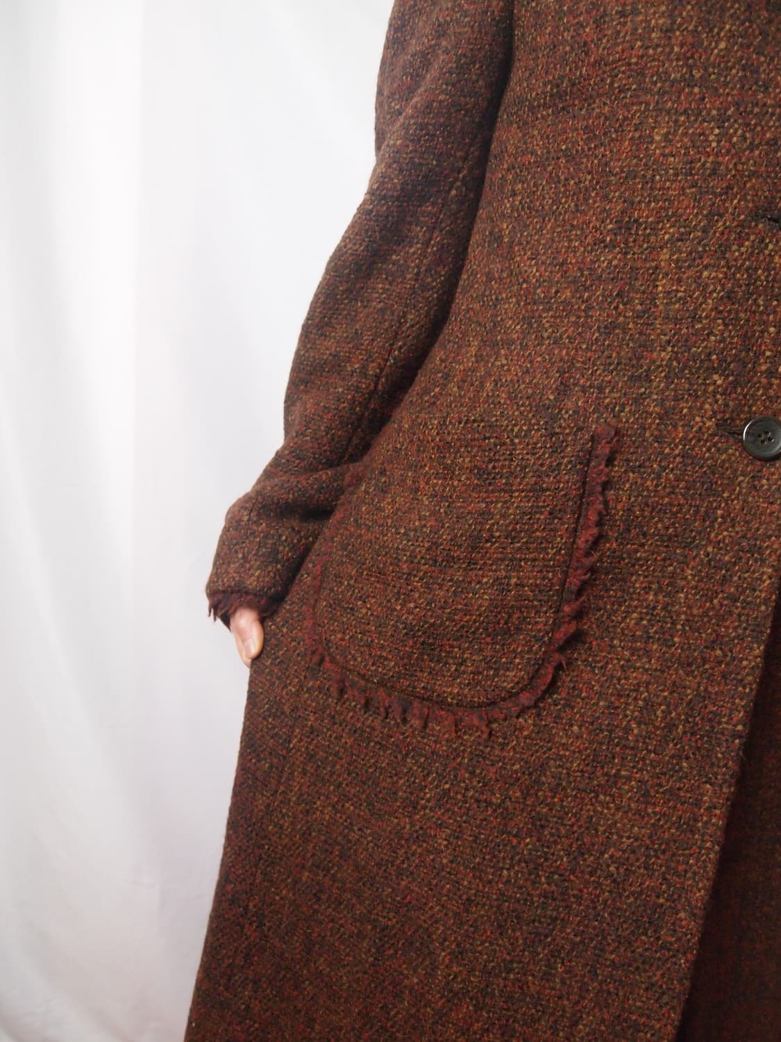 DKNY 프린지 트위드 코트 상품이미지4