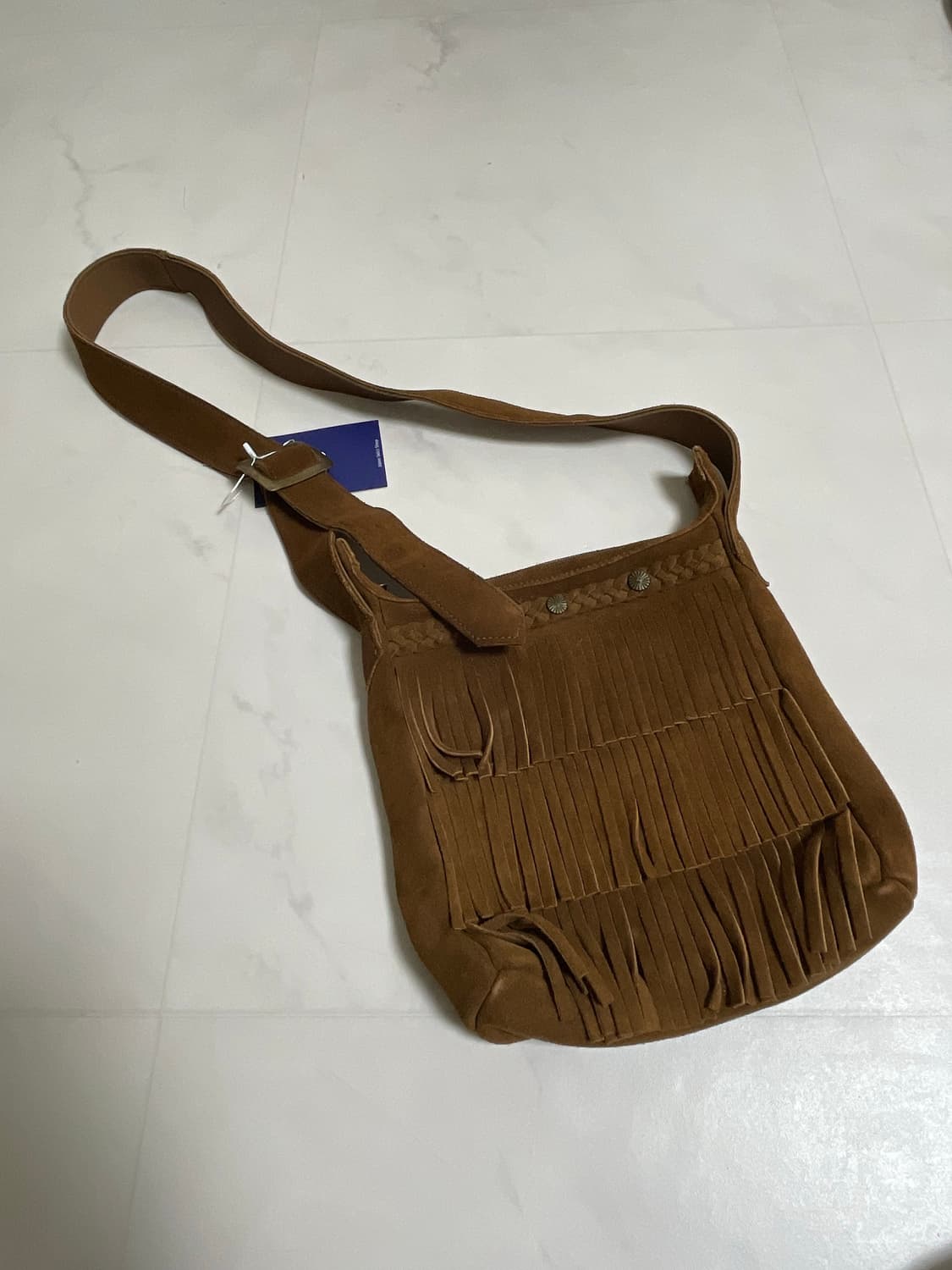 마지막 재고💙 Square fringe bag 상품이미지1