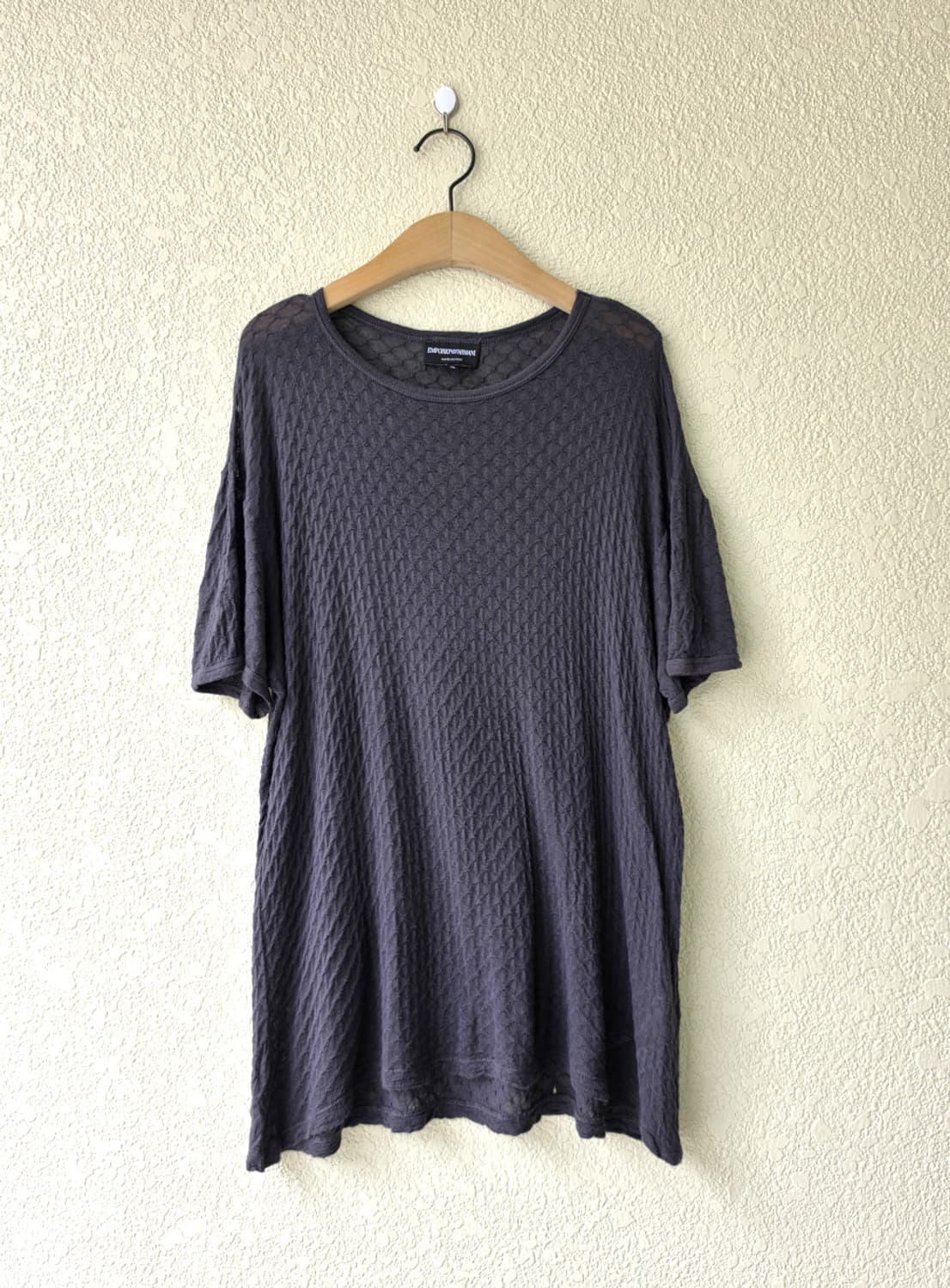 21F/W 엠포리오아르마니 자카드 반팔 (made in italy) 상품이미지1