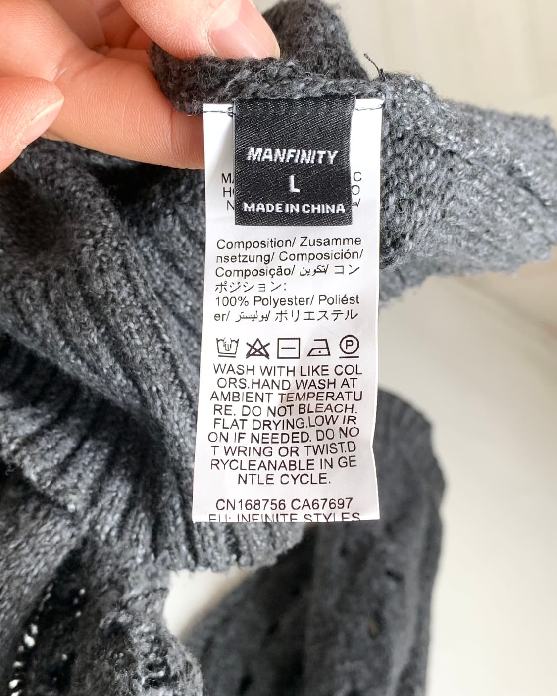 [MANFINITY] distressed oversized knit sw 상품이미지7