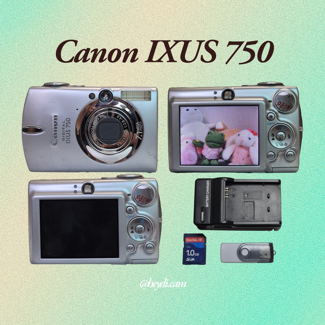(아일릿 원희) 캐논 ixus750 IXY700 실버 상품이미지2