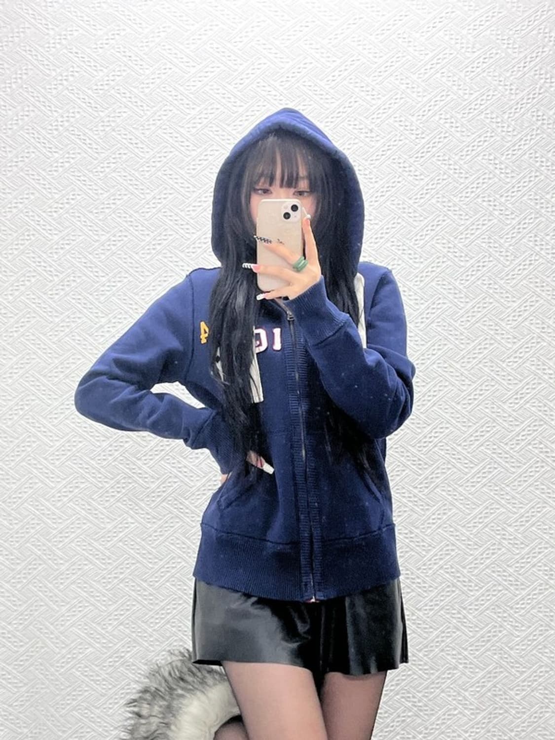 타미힐피거 레트로 Y2K 00's 약기모 후드집업 M C10354 상품이미지2