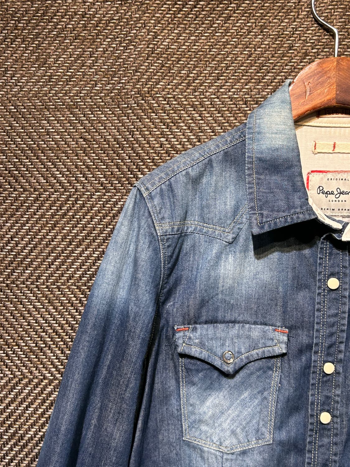 Pepe jeans워싱 데님 셔츠 상품이미지4