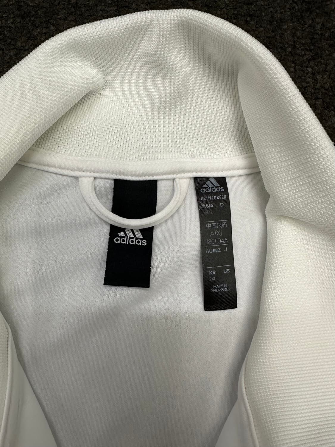 아디다스 흰색 3선 져지 XL 상품이미지2