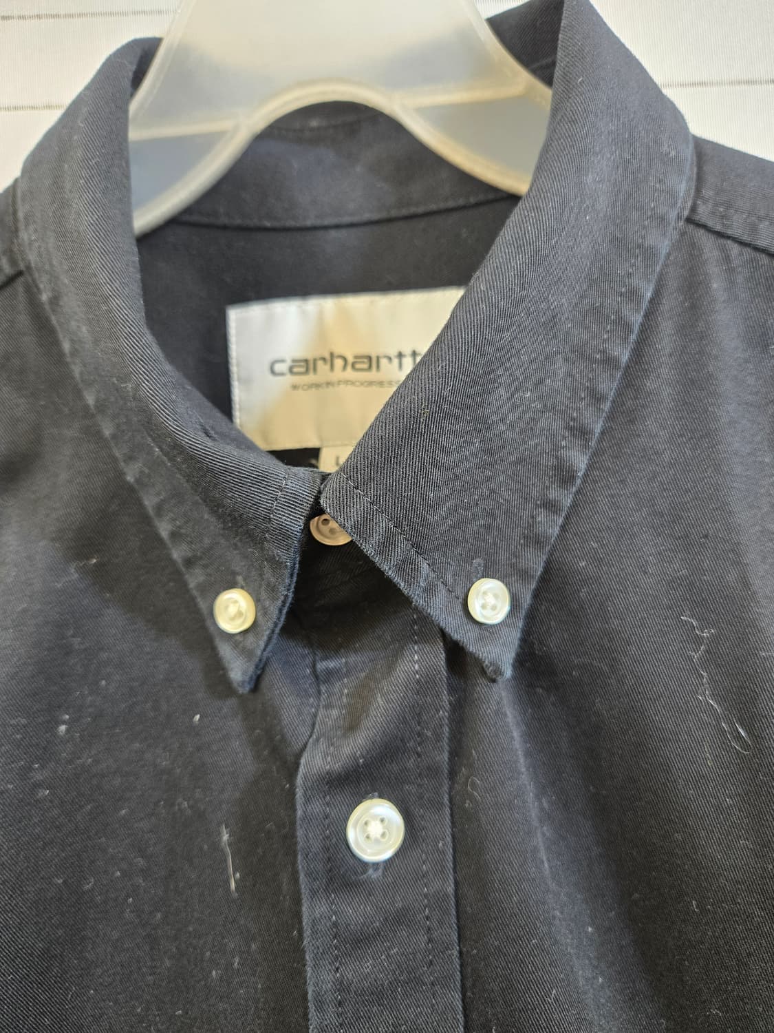 칼하트WIP 네이비 메디슨 셔츠 상품이미지4