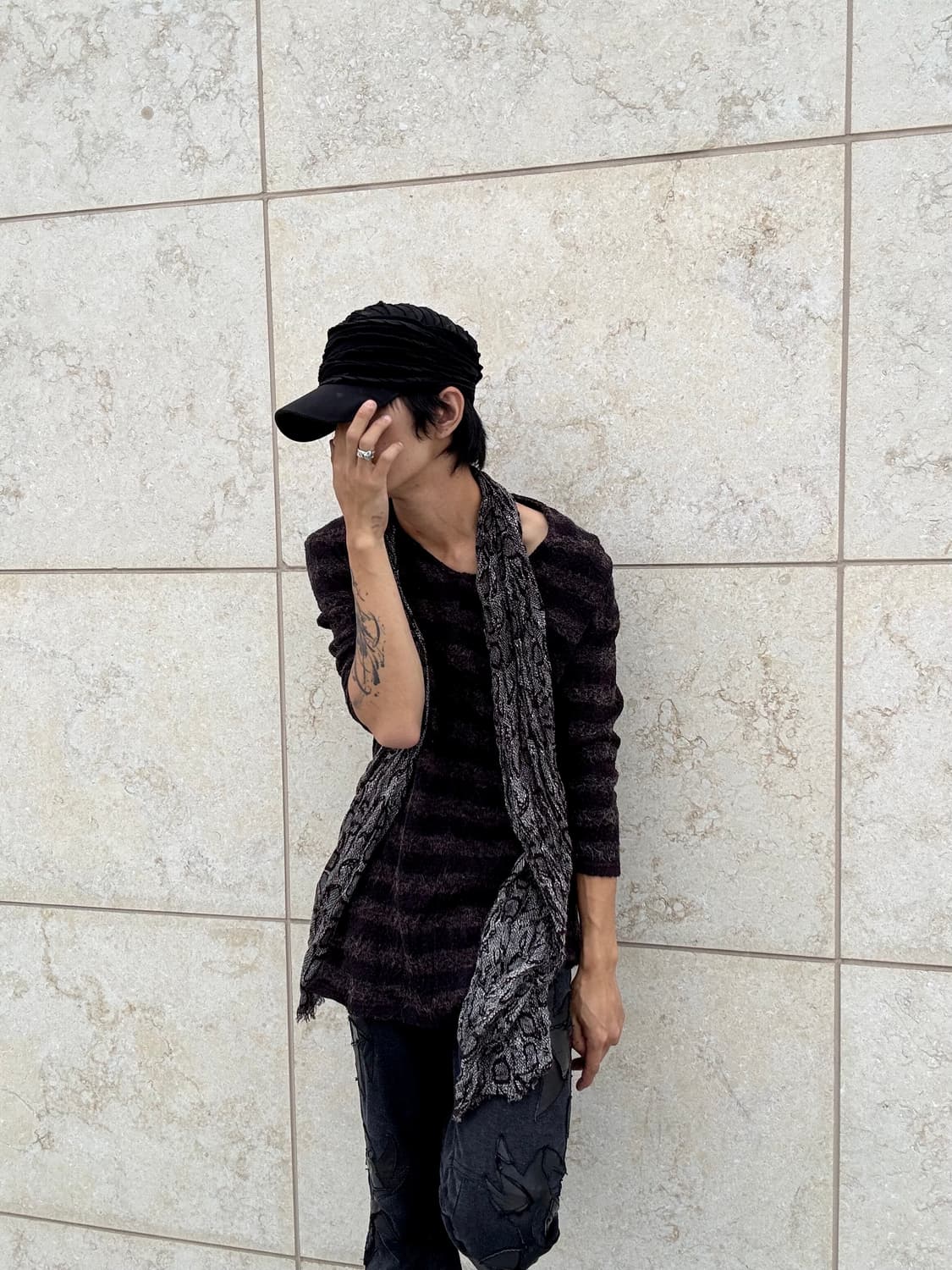 “Vintage” Grunge Mood Stripe Sleeve 상품이미지1