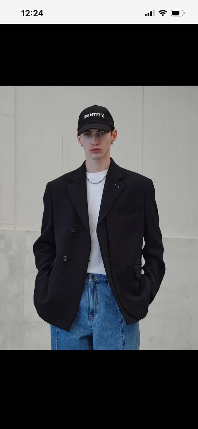 IEY TWEED LAYERED BLAZER Black 상품이미지1