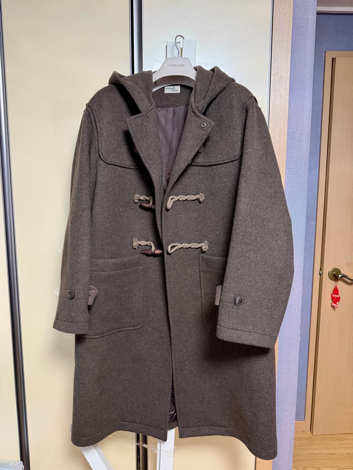 러프사이드 더플코트 브라운 2사이즈 상품이미지1