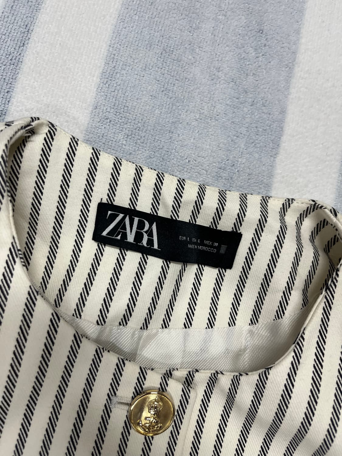 자라 크롭 블레이저 L 상품이미지4
