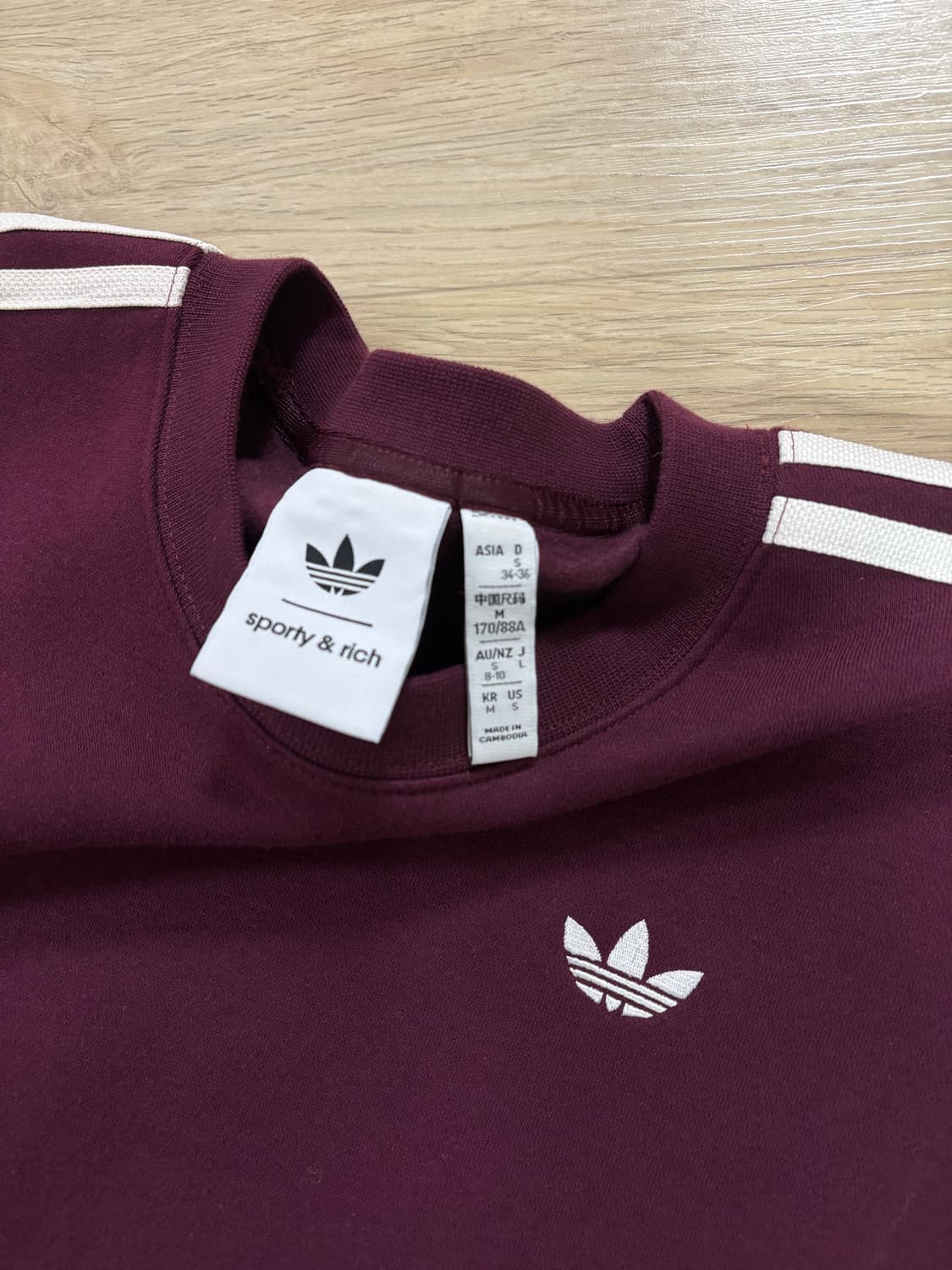 아디다스 x Sporty & Rich 스웨트셔츠 M사이즈 상품이미지3