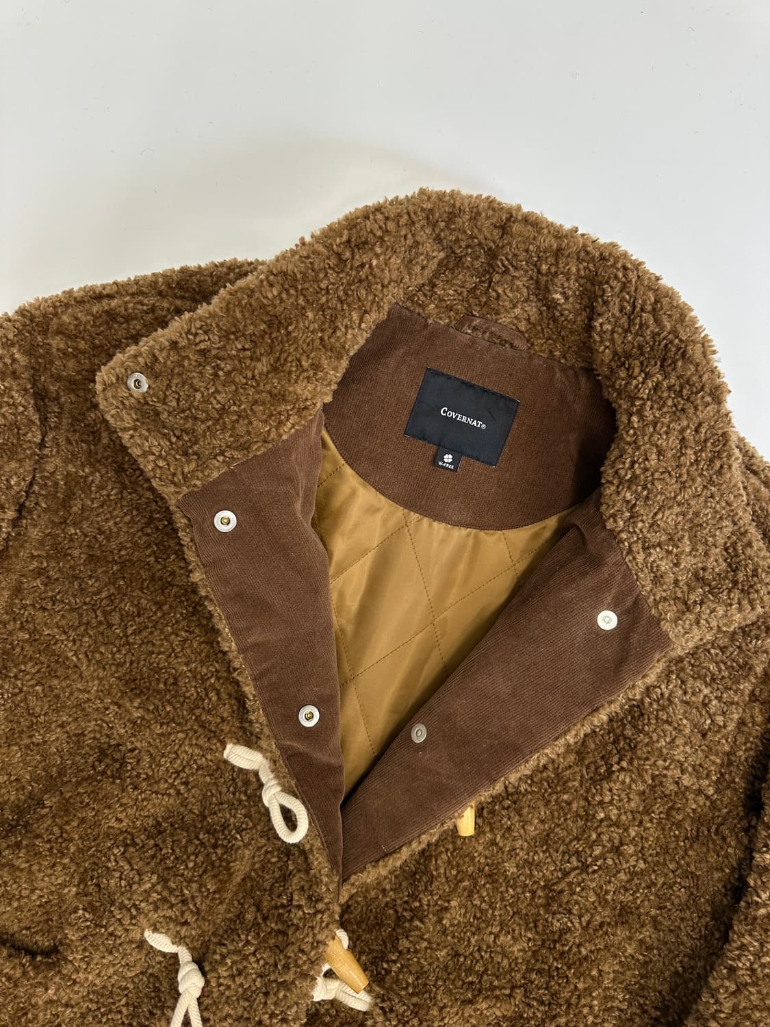 커버낫 쉐르파 더플 코트 브라운 os 상품이미지5