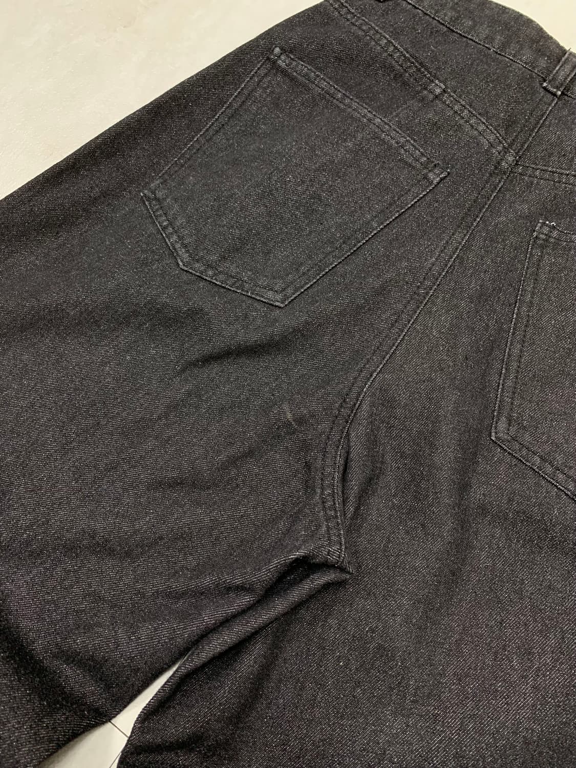 큐빅 디테일 와이드 데님 팬츠 #185 상품이미지7