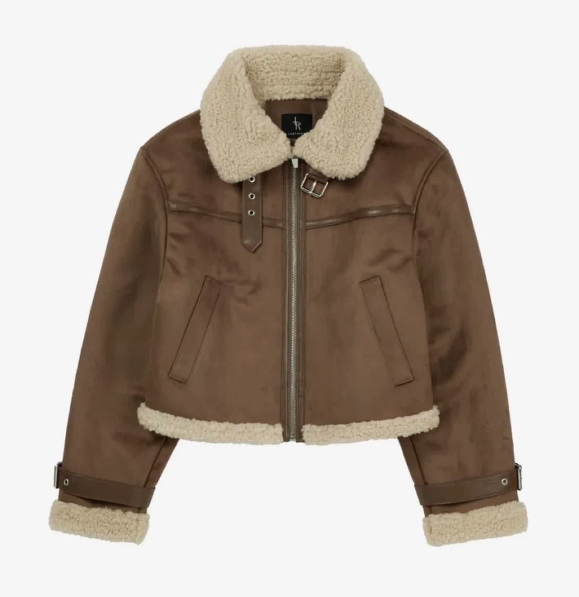 레더리 오블리크 스웨이드 무스탕 자켓 상품이미지1