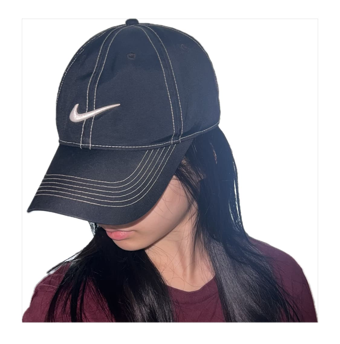 나이키 스티치 볼캡 블랙 상품이미지1
