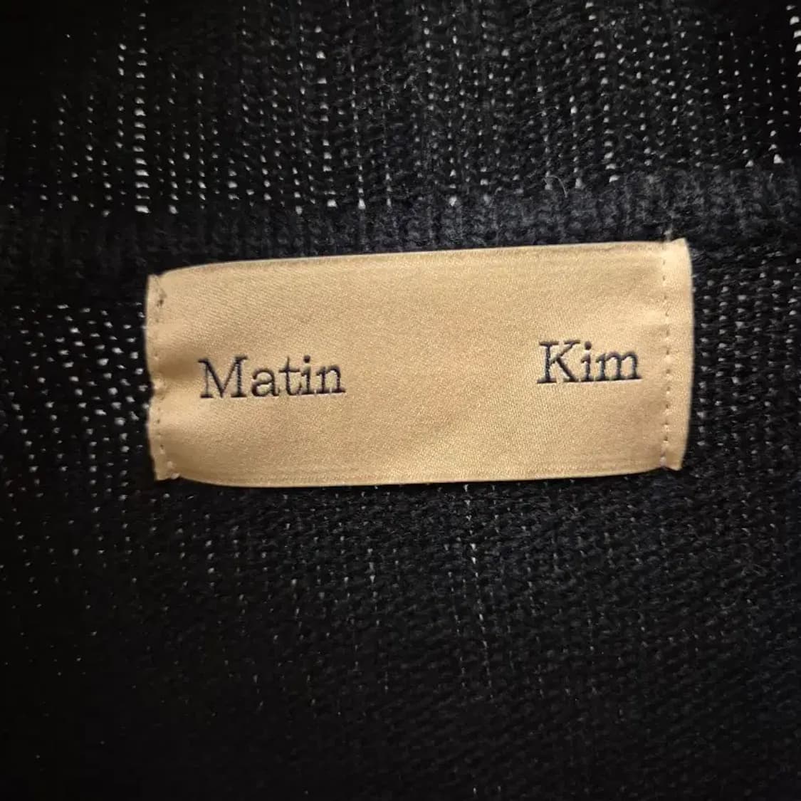 마뗑킴 블랙 집업 니트 M 상품이미지5