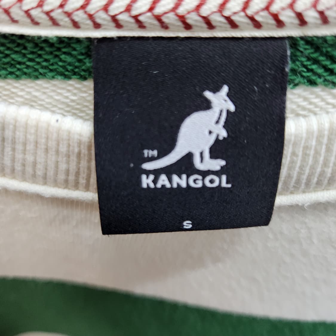 캉골 로고 스트라이프 럭비티 오버핏 맨투맨 S(XL) 상품이미지5