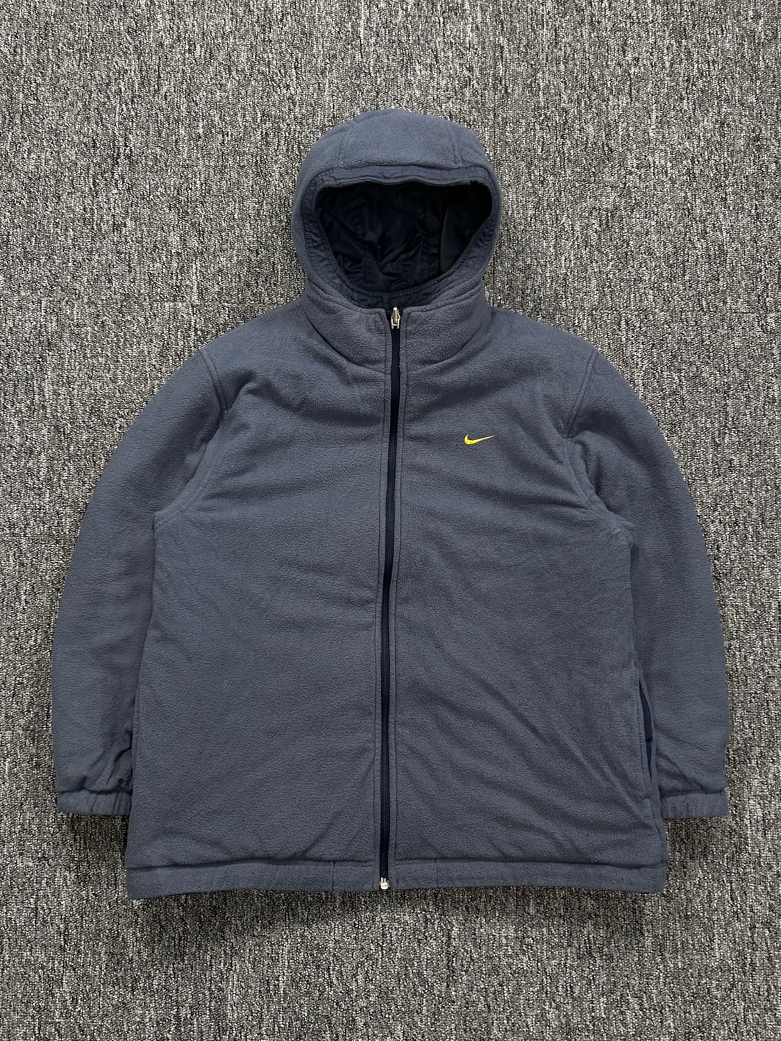 나이키 90‘s 네이비 옐로우 리버시블 플리스 바람막이 자켓 L   상품이미지5