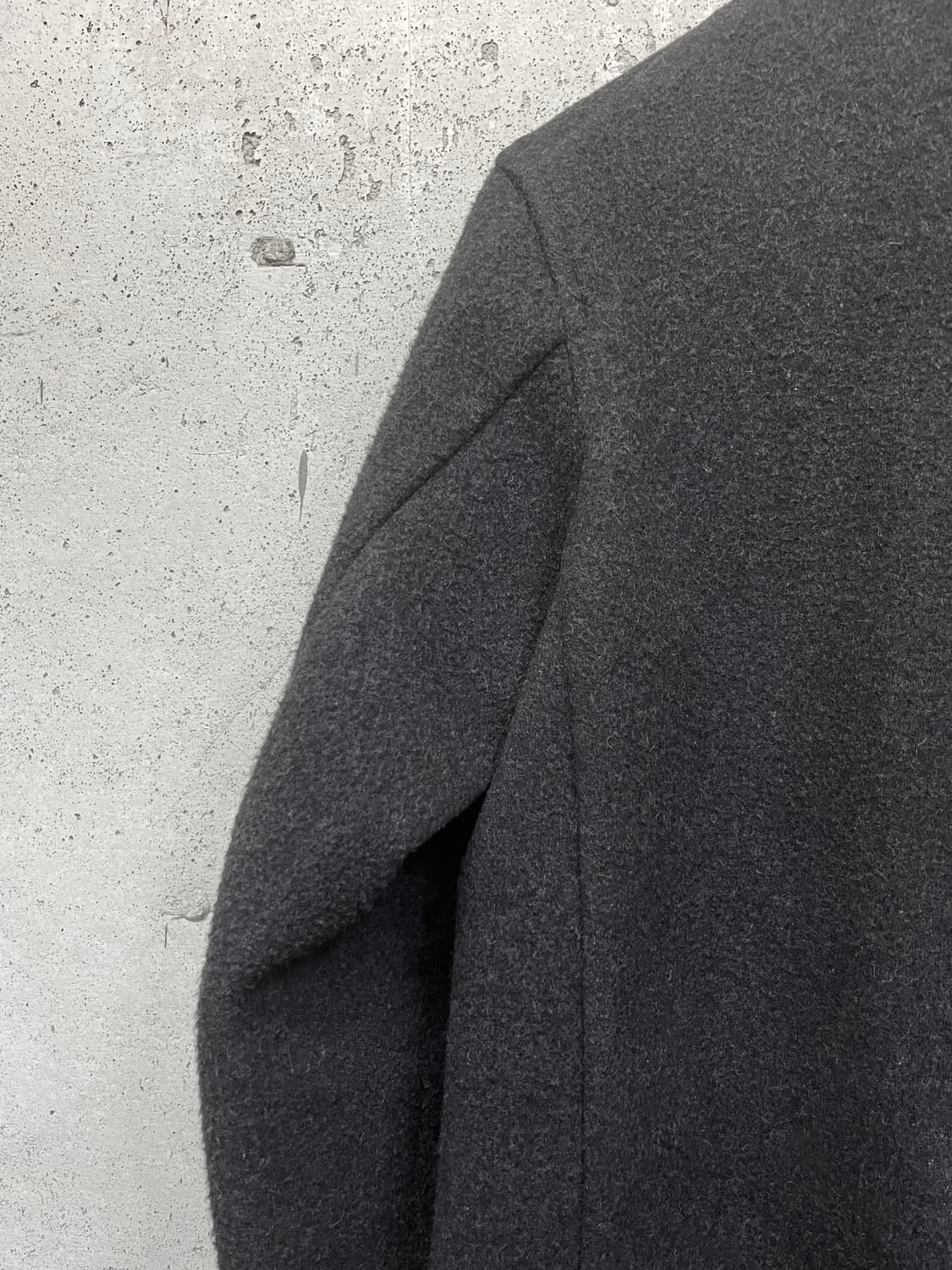 단톤 미디 울 코트 다크 그레이 상품이미지5