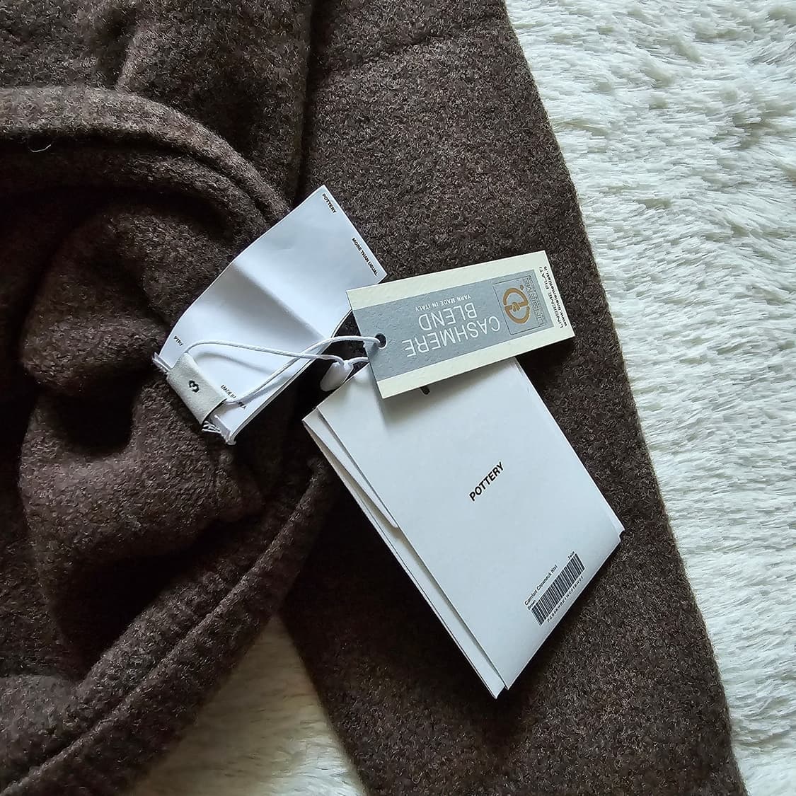 포터리 컴포트 크루넥니트 브라운 새제품 3사이즈 상품이미지2