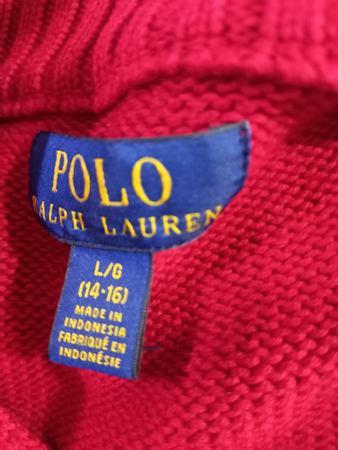 폴로 POLO 빅포니 여자 니트집업 85/XS 상품이미지4