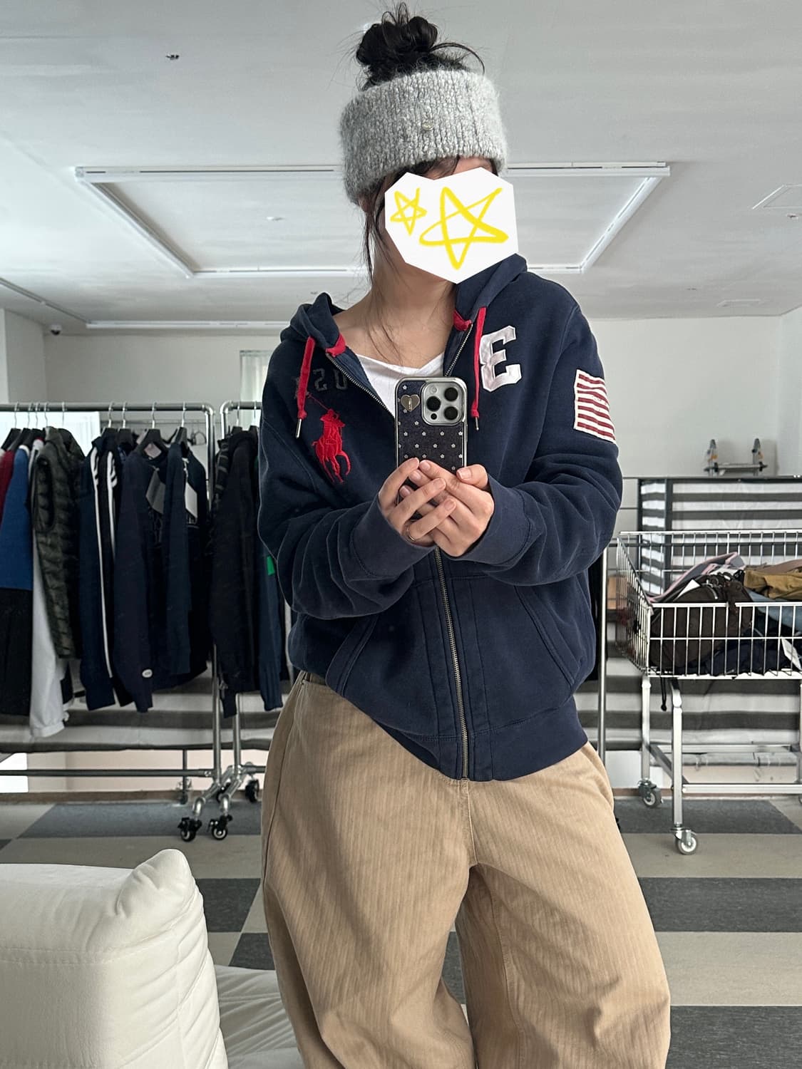 폴로 랄프로렌 빅포니 USA 성조기 후드집업  상품이미지3