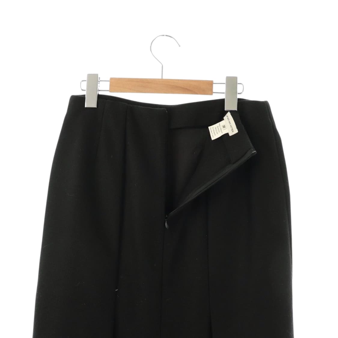 드리스 반노튼 레이어드 롱스커트 블랙 상품이미지5