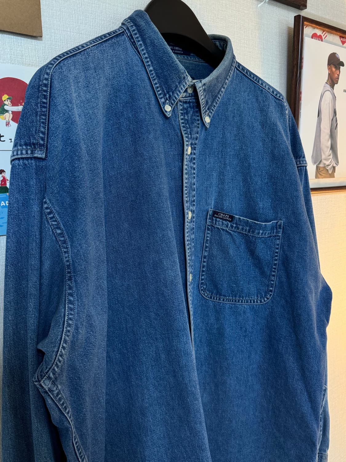 [XL]폴로 랄프로렌 챕스 중청 데님 셔츠 상품이미지2