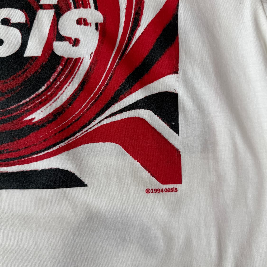 오아시스 94년도 ON TOUR 티셔츠 수소봉재 상품이미지3