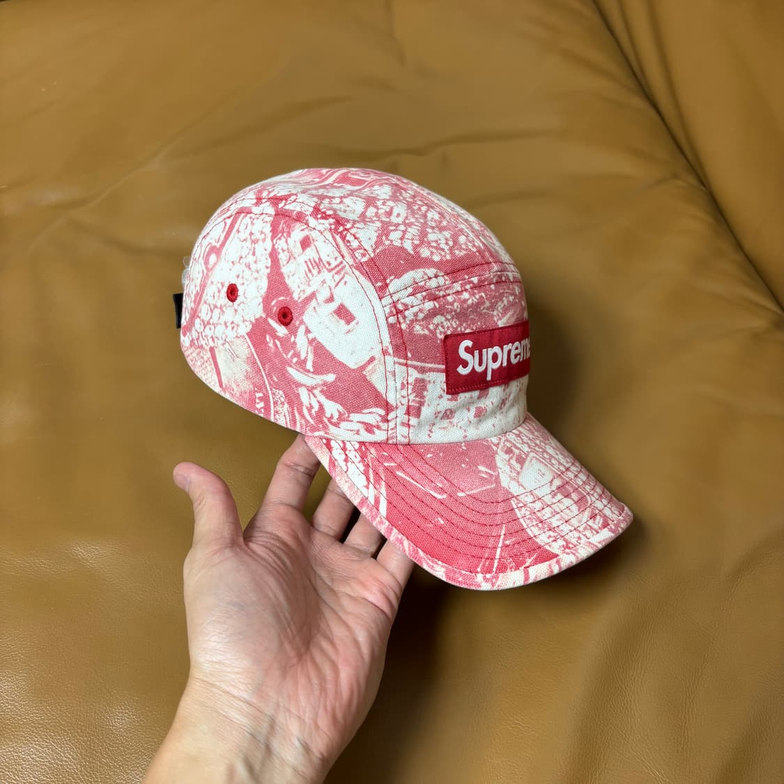 Supreme 슈프림 워시드 레드 캠프캡 모자 (Washed Red) 상품이미지3