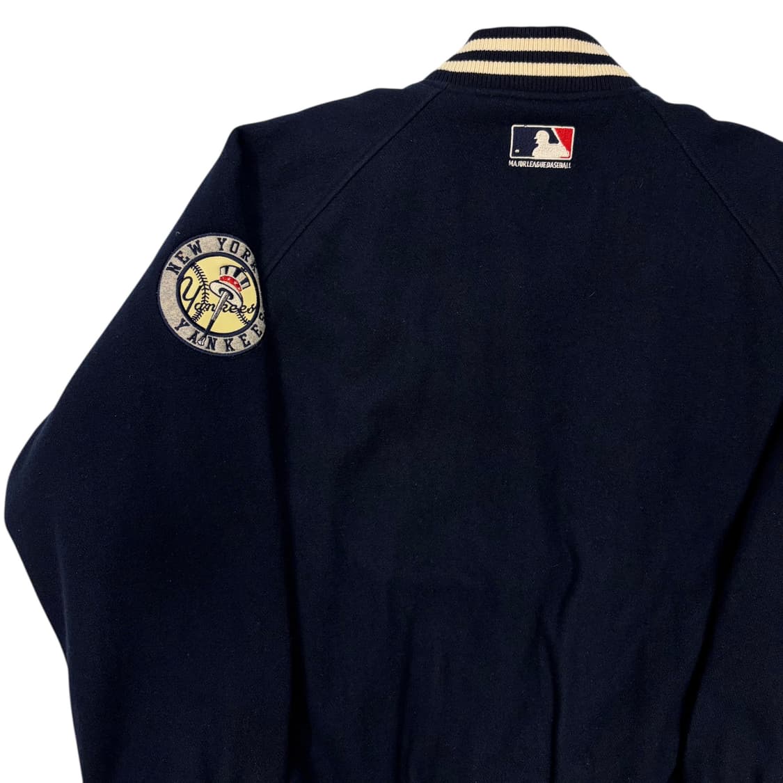 00s MLB 뉴욕 양키스 네이비 울 바시티 자켓 L 상품이미지5