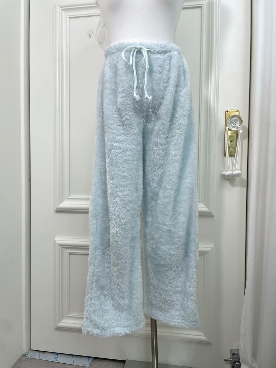 sky-blue rabbit fur hoodie&pants set 상품이미지10