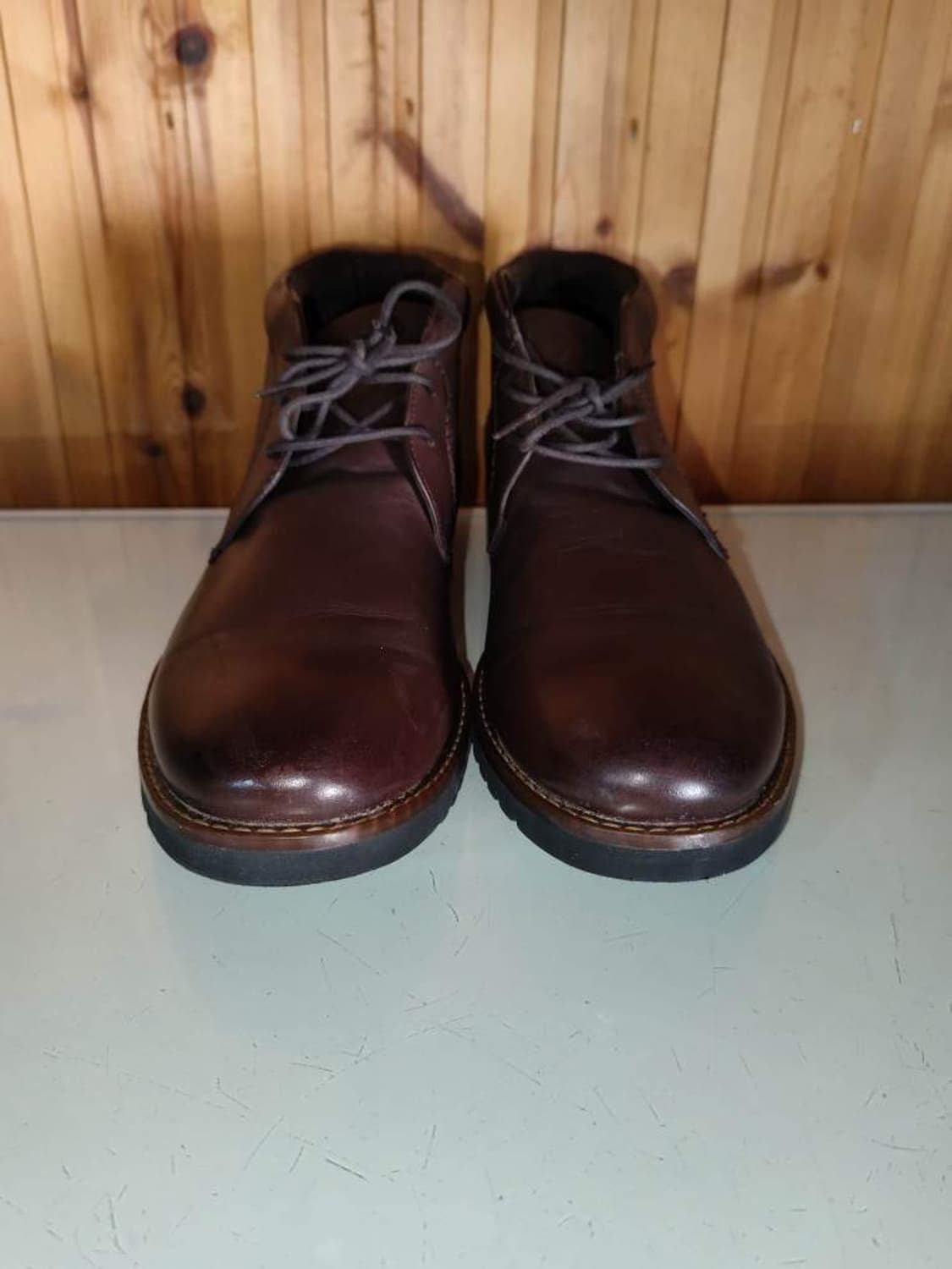 275mm 락포트 와이드 마샬 브라운 가죽 처커부츠 상품이미지3