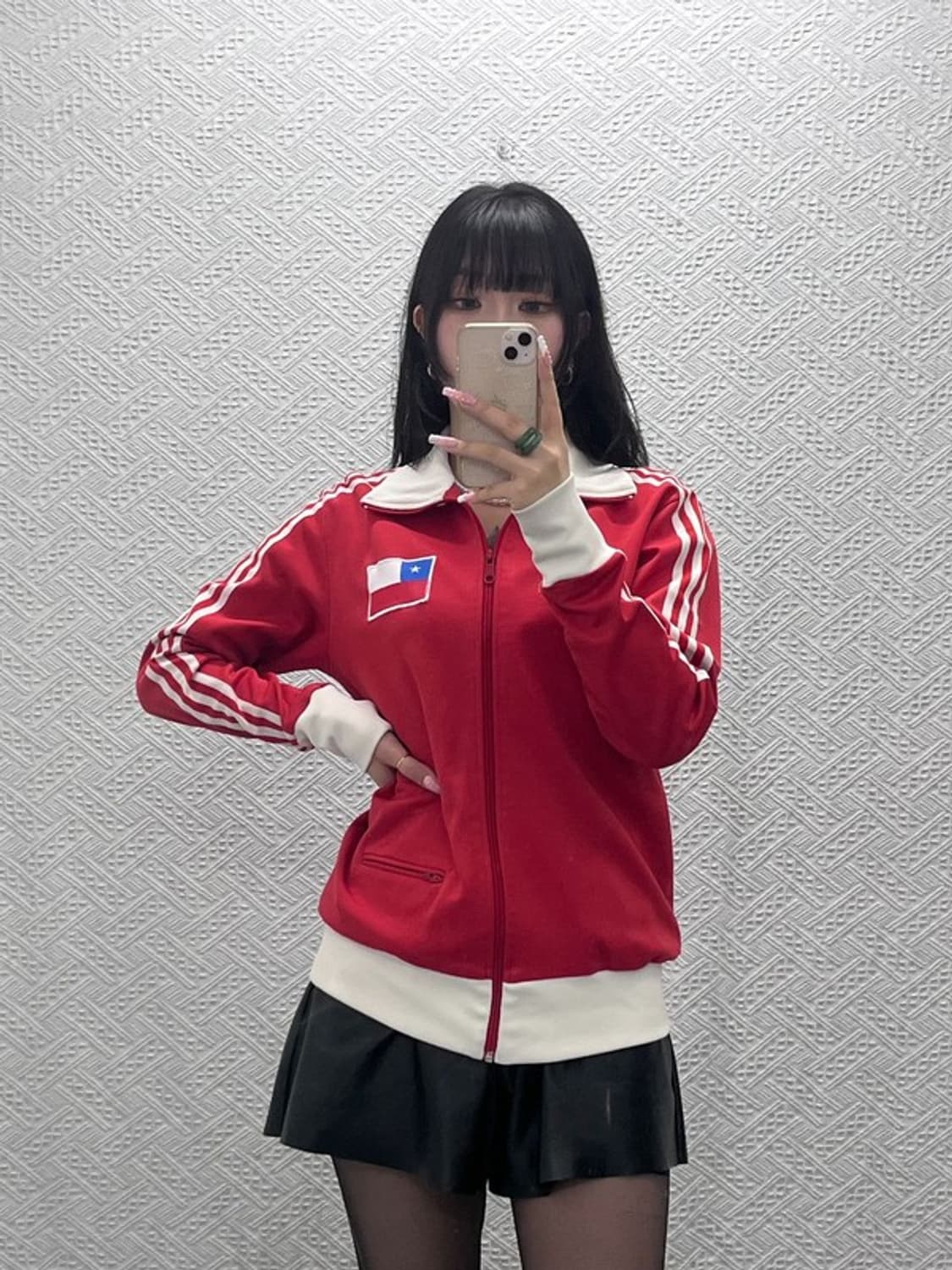 아디다스 희귀 올드스쿨 레트로 칠레 유니폼 져지 집업 M C12540 상품이미지2